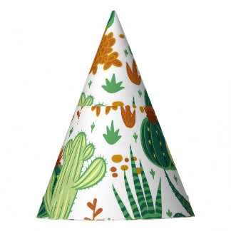 Chapeaux De Fêtes Arrière - plan blanc cactus : Graphiques Vintages.