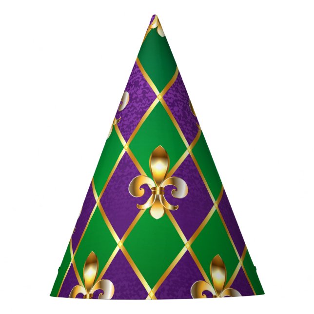 Chapeaux De Fêtes Arrière - plan de bijoux Mardi Gras (Devant)