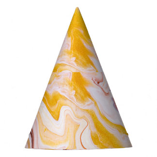 Chapeaux De Fêtes Art fluide : texture abstraite irisée.