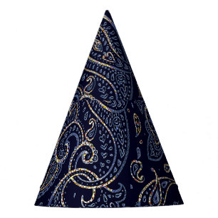 Chapeaux De Fêtes Art Nouveau Floral Denim Design