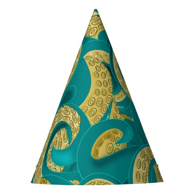 Chapeaux De Fêtes Art Octopus - Tentacles - Dessin Migné  (Devant)