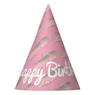 Chapeaux De Fêtes Ballet rose personnalisé Chaussure Ballerina Anniv