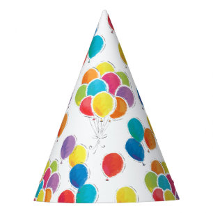 Chapeaux De Fêtes Ballons d'anniversaire colorés