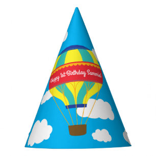 Chapeaux De Fêtes Balloon à air chaud coloré fête d'anniversaire