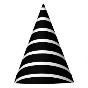 Chapeaux De Fêtes Bande noire et blanche moderne