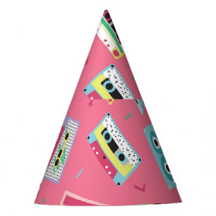 Chapeaux De Fêtes Bandes audio rétro : Style des années 80.