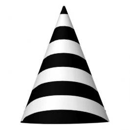 Chapeaux De Fêtes Bandes noires et blanches, Motif rayé, Lignes