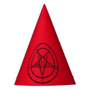 Chapeaux De Fêtes Baphomet Pentagramme Papier Casquette