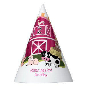 Chapeaux De Fêtes Barnyard Farm Animal 2e anniversaire