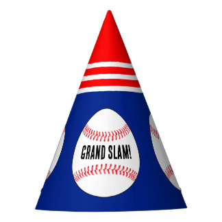 Chapeaux De Fêtes Baseball Anniversaire fête Texte personnalisé