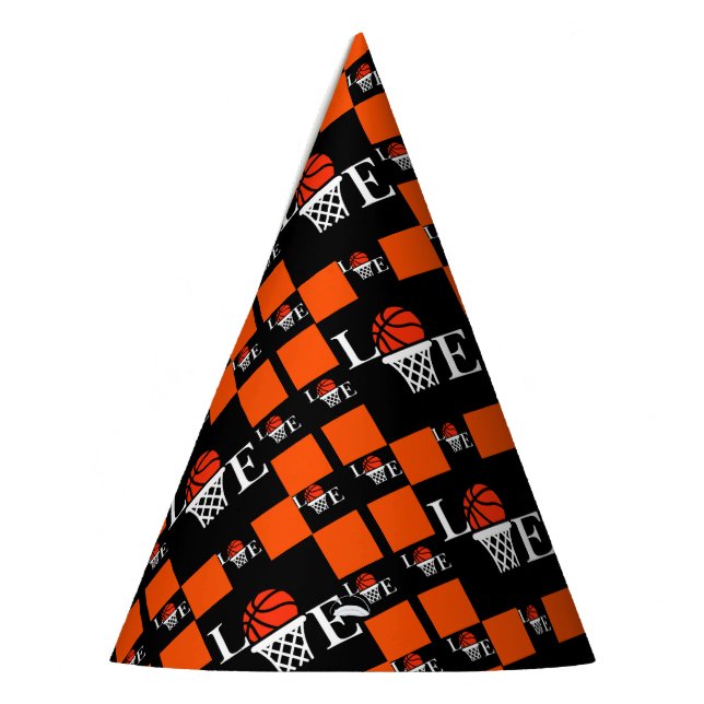 Chapeaux De Fêtes Basketball Hoops, Basketball Player Birthday Party (Gauche)
