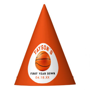 Chapeaux De Fêtes Basketball première année bas 1er anniversaire
