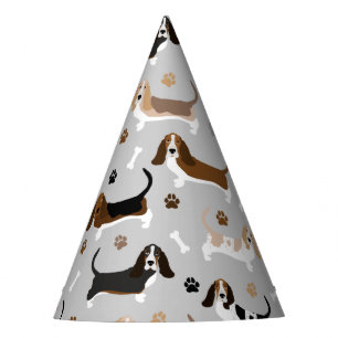 Chapeaux De Fêtes Basset Hound Chig Bones and Paws