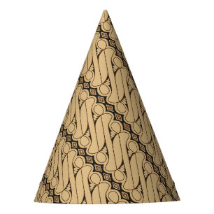 Chapeaux De Fêtes Batik Parang, Motif indonésien, Javanais, Ethnique