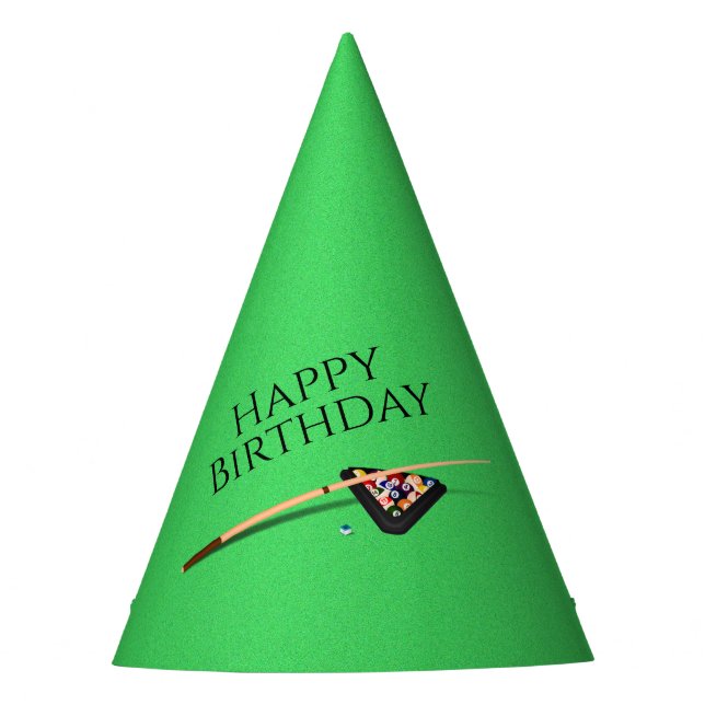 Chapeaux De Fêtes Bâton et balles de la table de billard (Devant)