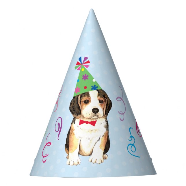 Chapeaux De Fêtes Beagle de fête d'anniversaire (Devant)