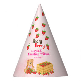 Chapeaux De Fêtes Béary Berry Sweet Pink Bear Strawberries Anniversa