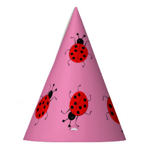 Chapeaux De Fêtes Beaux ladybugs colorés, charme de chance personnal