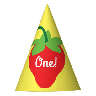 Chapeaux De Fêtes Berry 1er Anniversaire mignonne fraise colorée Mod