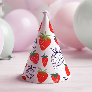 Chapeaux De Fêtes Berry aux fraises rouges Anniversaire