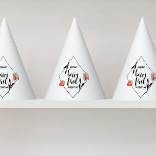 Chapeaux De Fêtes Berry First 1er anniversaire fraise Moderne