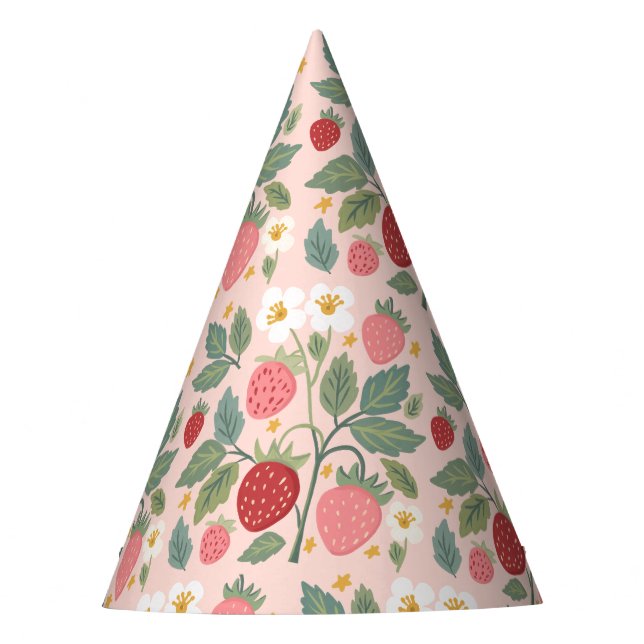 Chapeaux De Fêtes Berry First Strawberry Bouquet Anniversaire (Devant)