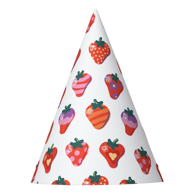 Chapeaux De Fêtes Berry Special Strawberry Anniversaire (Devant)