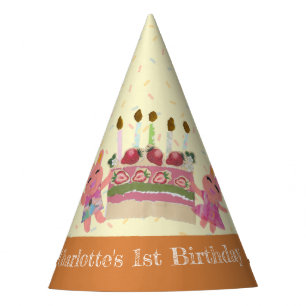 Chapeaux De Fêtes Berry Sweet Bunnies Anniversaire de enfant jaune