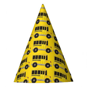 Chapeaux De Fêtes Big Yellow School Bus Education Enseignant Bus Con
