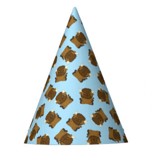 Chapeaux De Fêtes Bison Buffalo fête d'anniversaire Bleu