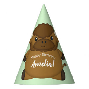 Chapeaux De Fêtes Bison Buffalo fête d'anniversaire Vert