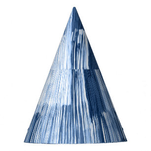 Chapeaux De Fêtes Bleu Aquarelles : Motif géométrique