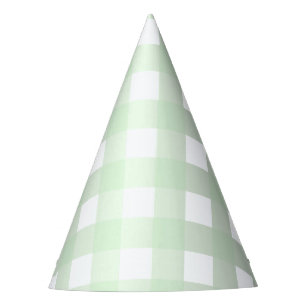 Chapeaux De Fêtes Bleu Mint En vichy Baffalo