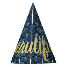 Chapeaux De Fêtes Bleu Stripe Belle Hatsby Poète Adiela Akoo -