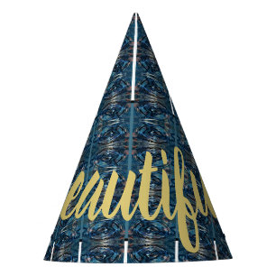 Chapeaux De Fêtes Bleu Stripe Belle Hatsby Poète Adiela Akoo -