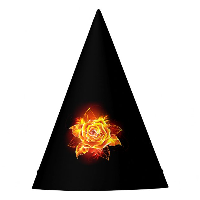 Chapeaux De Fêtes Blooming Fire Rose (Devant)