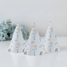 Chapeaux De Fêtes Blue Under the Sea Mermaid Birthday