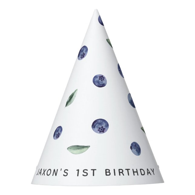 Chapeaux De Fêtes Blueberry 1er Anniversaire (Devant)