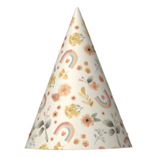 Chapeaux De Fêtes Boho Rainbow Casquettes de fête d'anniversaire - E