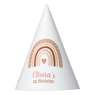 Chapeaux De Fêtes Boho Tone Terre Rainbow Girls Premier anniversaire