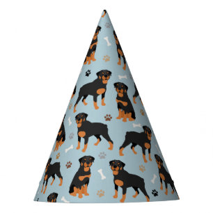 Chapeaux De Fêtes Bones et pattes de chien Rottweiler
