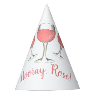 Chapeaux De Fêtes Bonjour, Rosé ! Verre rose vif rose vigne