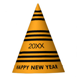 Chapeaux De Fêtes Bonne année Jaune et Noir