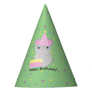 Chapeaux De Fêtes Bonne Souris de fête d'anniversaire