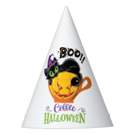 Chapeaux De Fêtes Boo Black Cat, Scary Pumkin Coffee Halloween