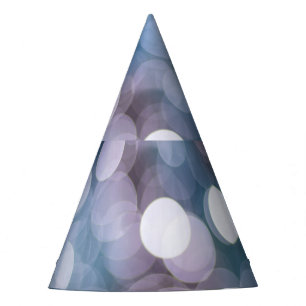 Chapeaux De Fêtes Boukeh gris bleu, arrière - plan abstrait.