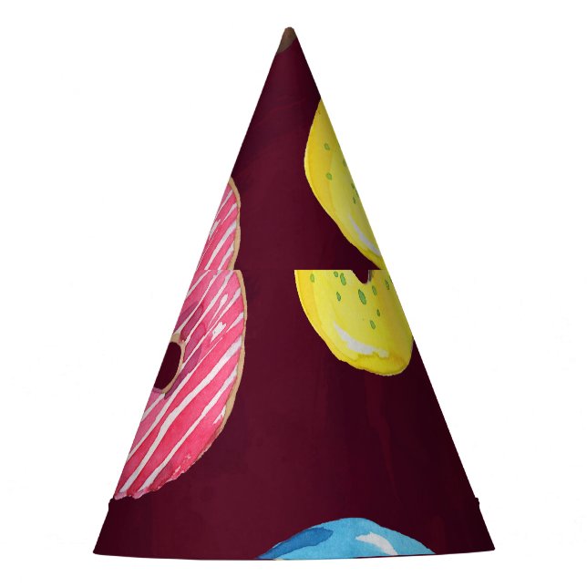 Chapeaux De Fêtes Boulons de rubis : Motif imperméable. (Devant)