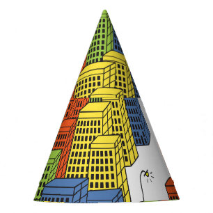Chapeaux De Fêtes Bouteilles en verre, design Motif Abstrait.