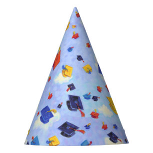 Chapeaux De Fêtes Bouton de fin d'études mignon Toss Blue