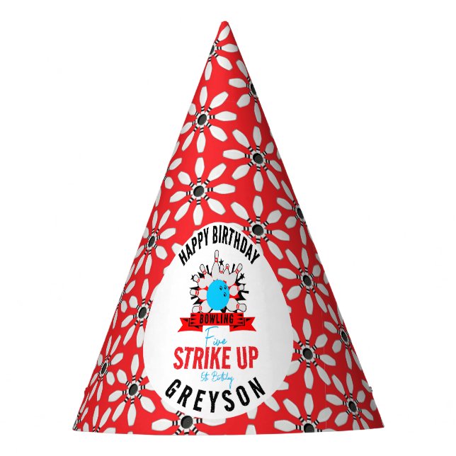 Chapeaux De Fêtes Bowl ! Fun Kids 5Anniversaire Party Bowling (Devant)